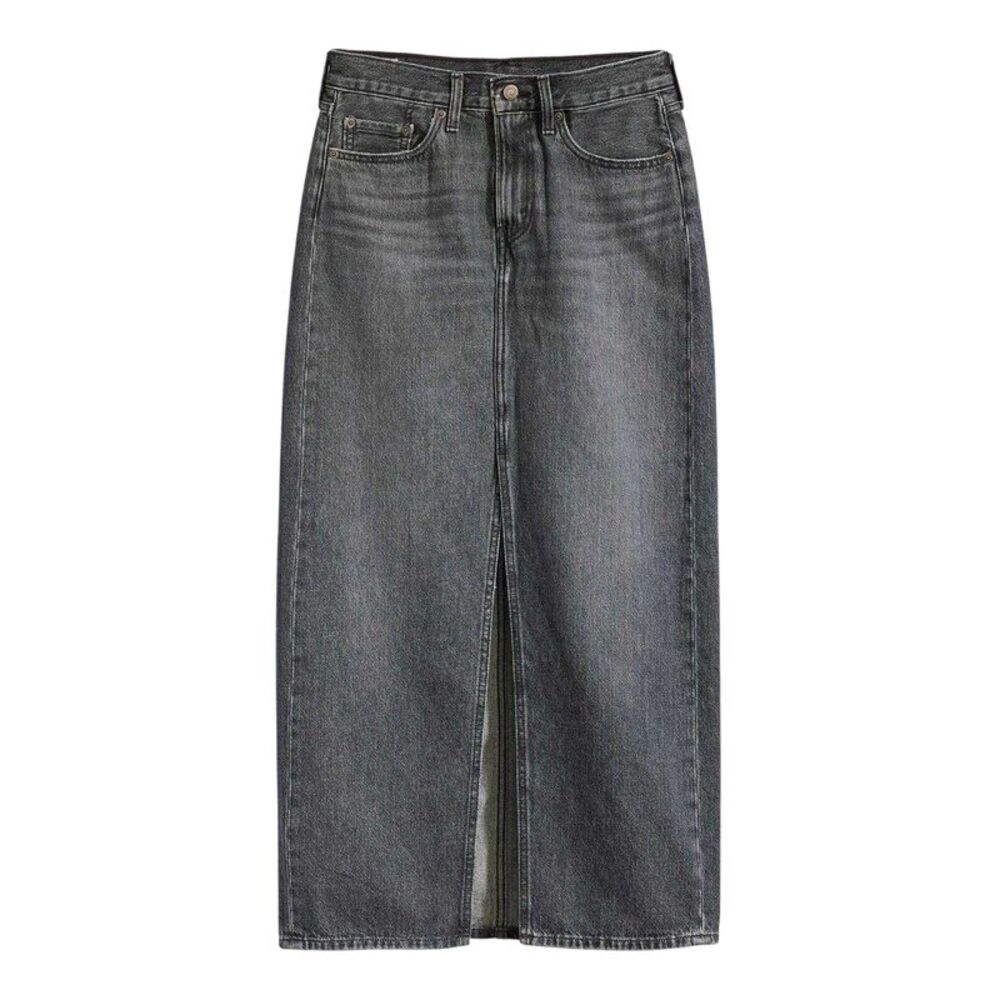 Levis Womens/Ladies Denim High Waist Maxi Skirt / Black